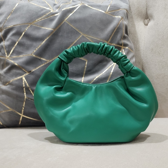 NEW!! The Drop Women's Addison Soft Volume Green Faux Leather Top-Handle Bag,NWT - Picture 3 of 5